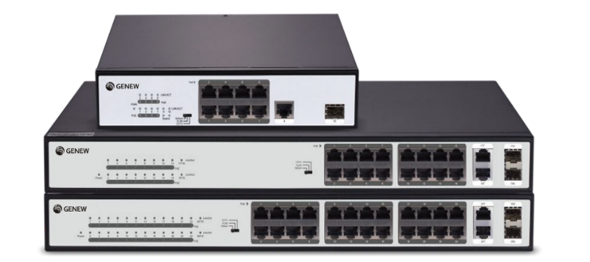 Serie GS110 del interruptor POE
